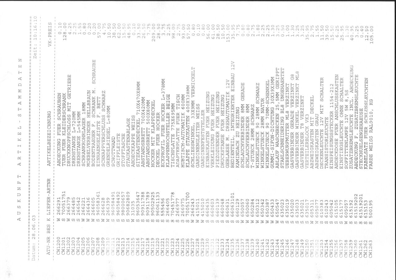 Ersatzteil Liste Seite 4