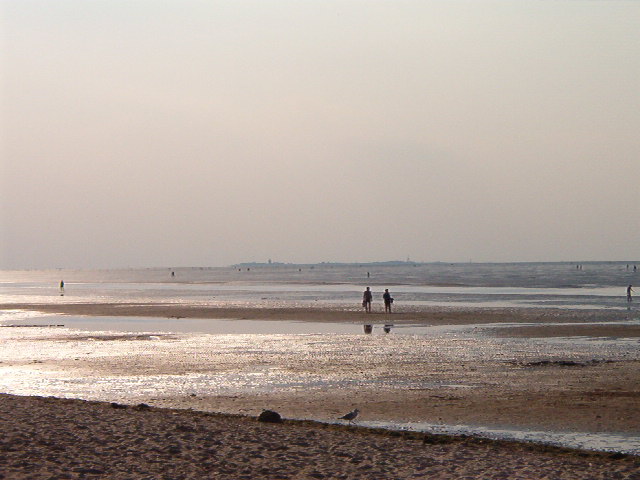 Cuxhaven: Sonnenuntergang im Wattenmeer