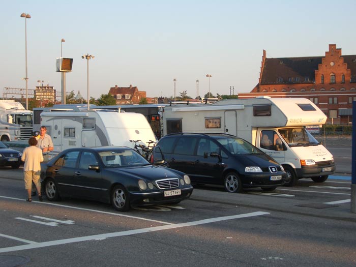 Vor der Fähre nach Helsingborg