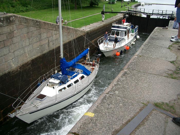 Schleusen am Gtakanal bei Motala