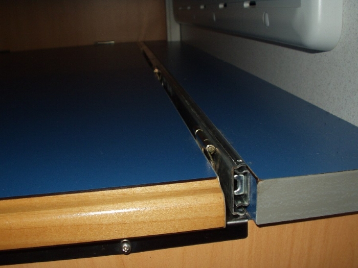 Arbeitsplatte verschiebbar