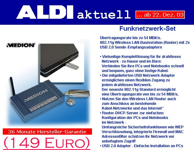 wireless Router von Aldi?