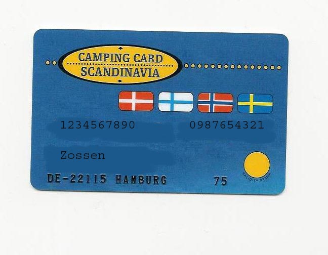 Scandinavia Campingkort