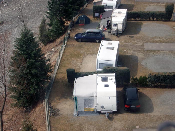 Latsch 2005 - Stellplatz aus der Gondel St.Martin