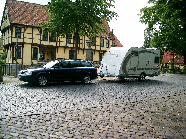 A6 Avant vorm Schlo in Burgsteinfurt