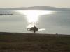 Blick aufs vom Wasser vom Stellplatzaus